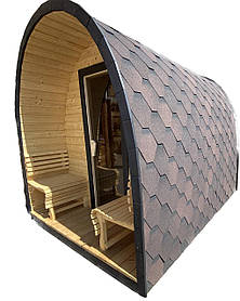 Мобільна банька в стилі Іглу 2.2х3.0м. Outdoor POD Sauna Igloo