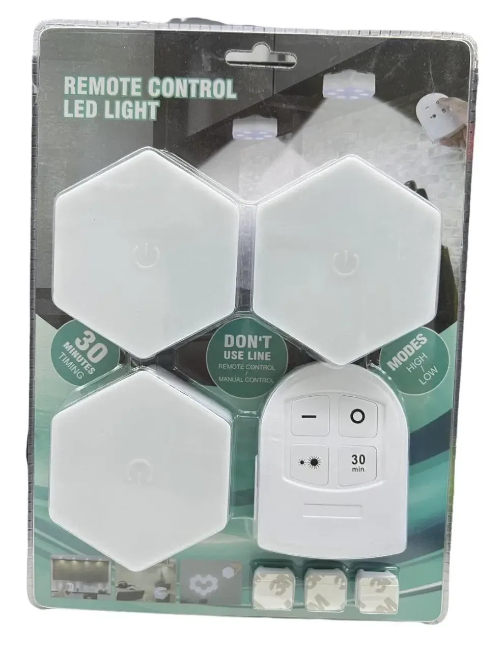 Бездротові сенсорні світлодіодні лампи Led Light With Remote Control 15 W з пультом 3 шт, фото 1