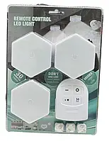 Беспроводные сенсорные светодиодные лампы Led Light With Remote Control 15 W с пультом 3 шт