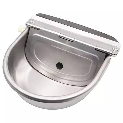 Автоматична поїлка з нержавіючої сталі для кіз, овець і ВРХ - пластиковий клапан, фото 1