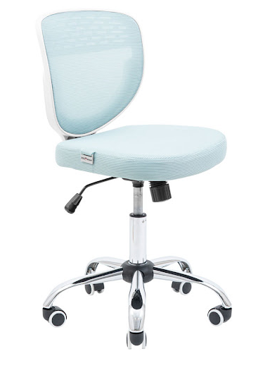 Крісло Лео сітка блакитна / хром ТМ Richman