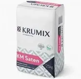 Шпаклівка гіпсова фініш KRUMIX,25кг KM-SATEN