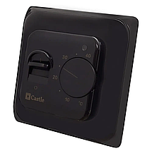Терморегулятор механічний Castle M 5.16 Black для теплої підлоги, фото 2