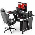 Ігровий геймерський стіл для геймера GT14 Комп'ютерний стіл від виробника 140 см Геймерські столи, фото 7