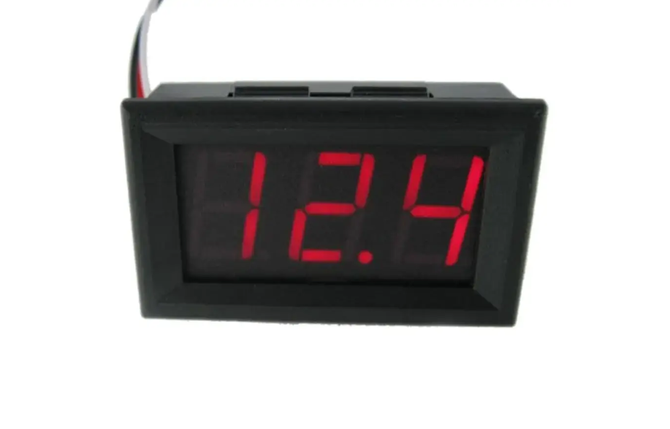 Цифровий вольтметр, червоний DC 4,5-30, фото 1