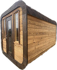 Sauna Cube Quadro Black 3.6x2m Thermowood Production