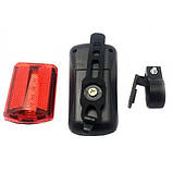 Ліхтарик велосипедний зі стопою X-Balog BL-908 COB Червоний, фото 4