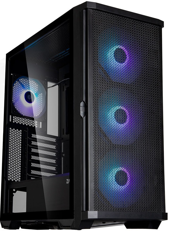 Zalman Корпус Z10 Plus, без БЖ, 2xUSB3.0, 1xUSB Type-C, 3x140mm ARGB fans, 1x120mm ARGB fans, TG Side Panel,