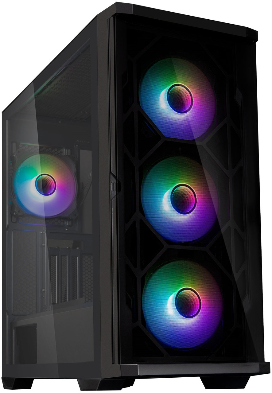 Zalman Корпус Z10 Duo, без БЖ, 2xUSB3.0, 1xUSB Type-C, 3x140mm ARGB fans, 1x120mm ARGB fans, TG Side Panel,
