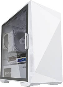 Zalman Корпус Z1 Iceberg, без БЖ, 2xUSB3.0, 1xUSB2.0, 3x120mm Black fans, TG Side Panel, mATX, Whiteй