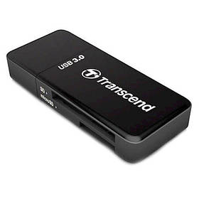 Transcend Кардрідер USB 3.1 Gen 1 microSD/SD Black