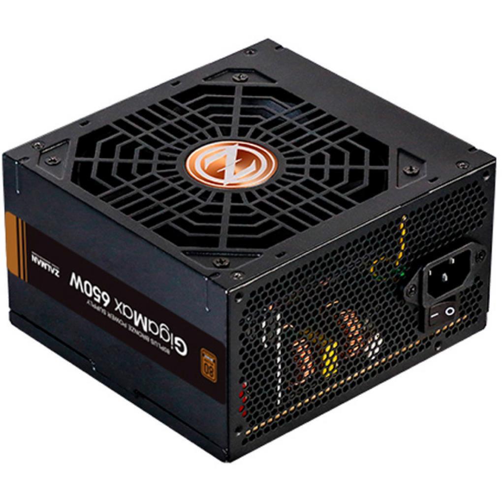 Zalman Блок живлення Gigamax (650W), 88%, 80+ Bronze, 120mm, 1xMB 24pin(20+4), 1xCPU 8pin(4+4), 3xMolex,