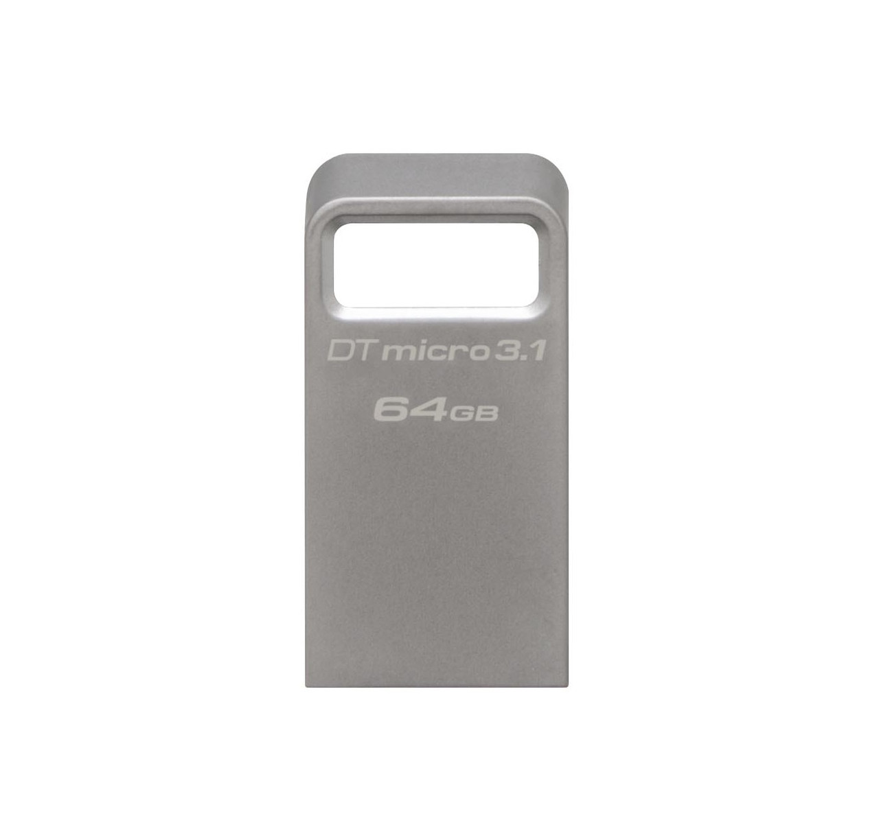 Kingston Накопичувач 64GB USB 3.2 Gen1 DT Micro R200MB/s Metal, фото 1