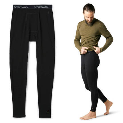 Термоштани чоловічі Smartwool Men's Merino 250 Baselayer Bottom Boxed, Black, L (50), фото 1