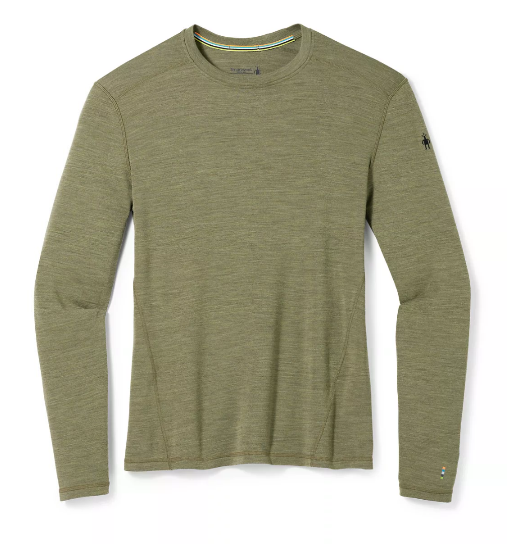 Термокофта чоловіча Smartwool Men's Merino 250 Baselayer Crew Boxed, Winter Moss Heather, M (48)