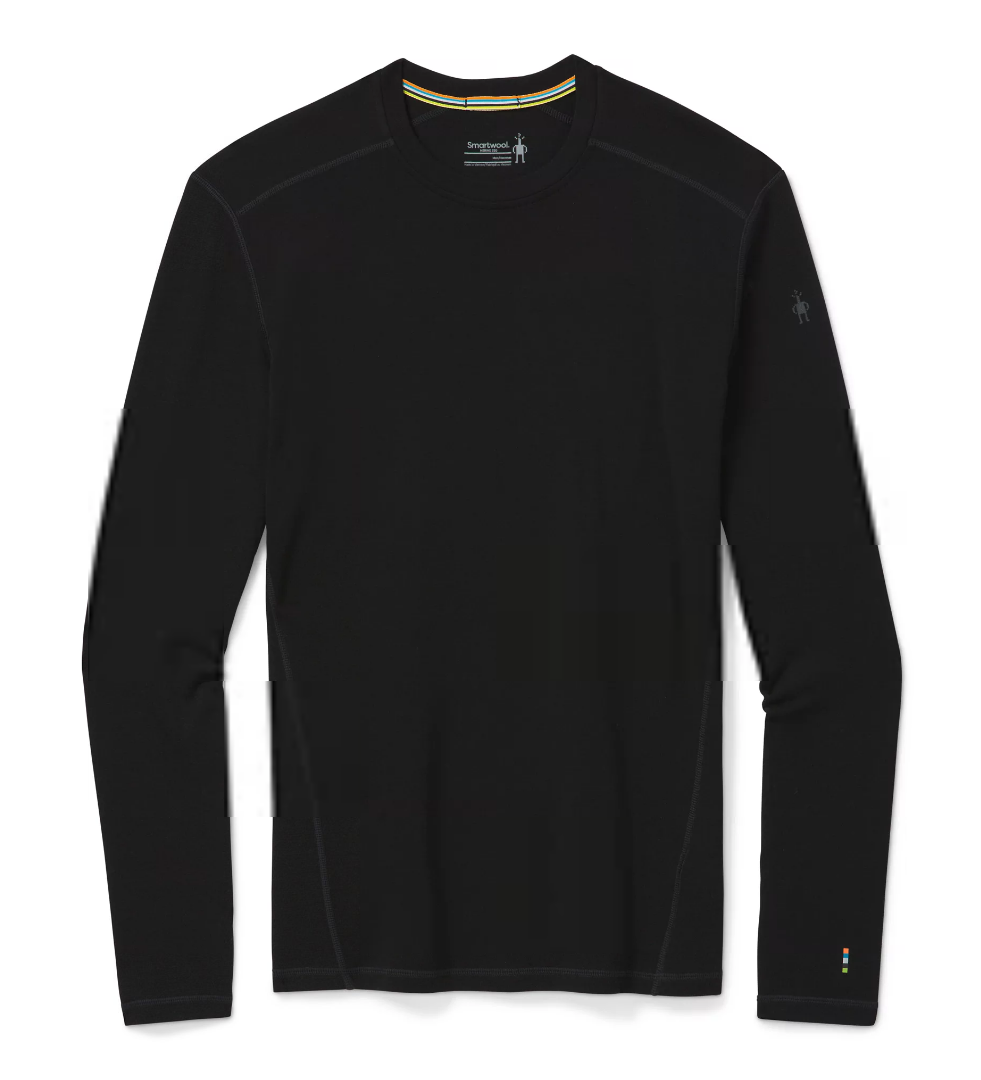 Термокофта чоловіча Smartwool Men's Merino 250 Baselayer Crew Boxed, Black, XL (52)