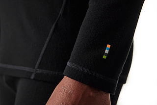 Термокофта чоловіча Smartwool Men's Merino 250 Baselayer Crew Boxed, Black, XL (52), фото 4