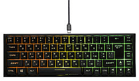 Бездротова ігрова клавіатура з освітленням 2E Gaming KG360 RGB 68key WL Black Ukr