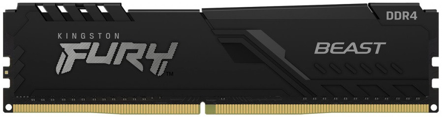 Kingston Пам'ять ПК DDR4 16GB KIT (8GBx2) 3200 FURY Beast Black, фото 1