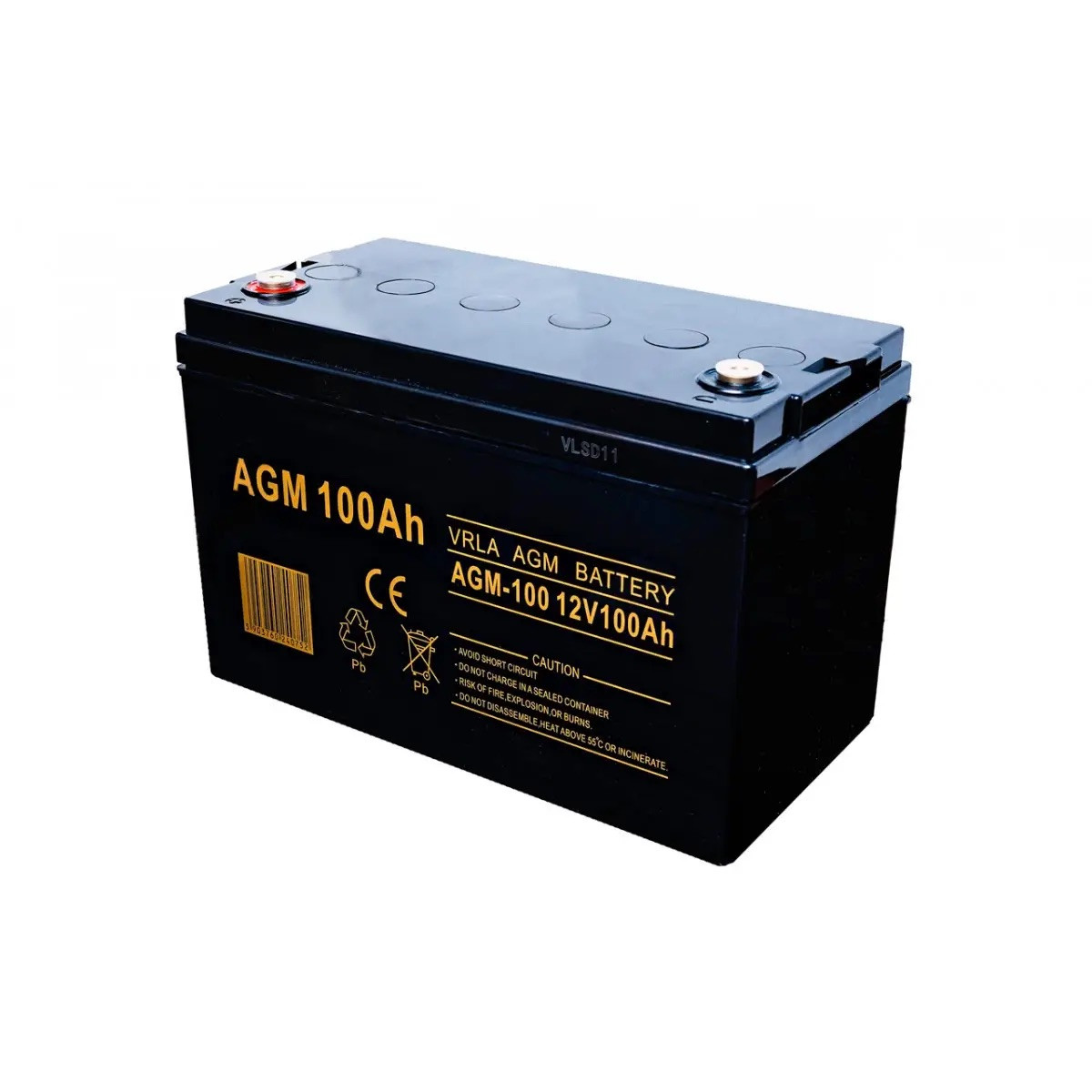 Акумулятор AGM для ДБЖ та інвертерів 12V 100Ah VRLA 6AKUXAG100 Volt Polska