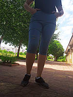 Женские джинсовые бриджи,4 кармана"Ласточка" Art: 4016-2 M((42-44)Голубой