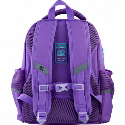 Рюкзак шкільний ортопедичний для дівчинки каркасний фіолетовий, фото 2