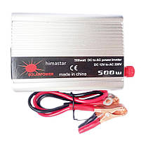 Інвертор Himastar Solar Power 500W 015 з 12 V на 220 V (1розетка,1USB) Silver | Інвертор 500 W 12V-220V, фото 2