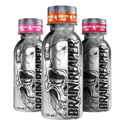 Передтренувальний комплекс Skull Labs Brain Reaper Shot 120 ml Grapefruit-Cherry, фото 2
