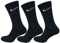 Носки спортивные Nike высокие р.40-44 чёрный
