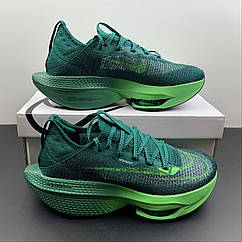 Eur40-45 Nike Zoom Alphafly Next % 2 GREEN чоловічі бігові кросівки