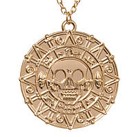 Подвеска Монета ацтеков золотистого цвета - Пираты Карибского моря