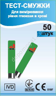 Тест-смужки EasyTouch для вимірювання рівня глюкози в крові, фото 1