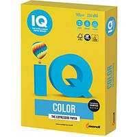 Бумага А4 IQ Color IG50 светло-желтый, 160 г/кв.м., 250л IQCol А4/160-IG50