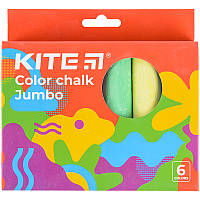 Мел цветной JUMBO, 6 цв. Kite Fantasy K22-073-2