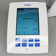 PH-метр ОВП-метр HI5221, -2 до 20 pH, ± 2000 мВ, АТК, сенсорний, графічний, GLP, фото 3
