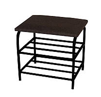 Маленька банкетка у передпокій 40 см коричнева