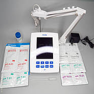 PH-метр ОВП-метр HI5221, -2 до 20 pH, ± 2000 мВ, АТК, сенсорний, графічний, GLP, фото 2