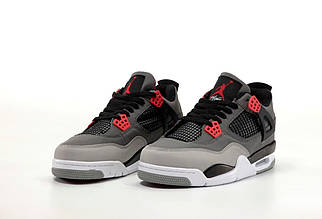 Чоловічі Кросівки Nike Air Jordan 4 Retro Infrared сірі