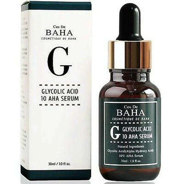 Сироватка з гліколієвою кислотою для проблемної шкіри Cos De Baha Glycolic Acid 10 AHA Serum, 30 мл