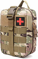 Подсумок под аптечку на системе Molle тактическая аптечка MOLLE A87 "быстрый сброс" мультикам 20×15×10