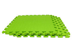 М'яка підлога дитяча 50 х 50 х 1 см килимок - пазл Зелений