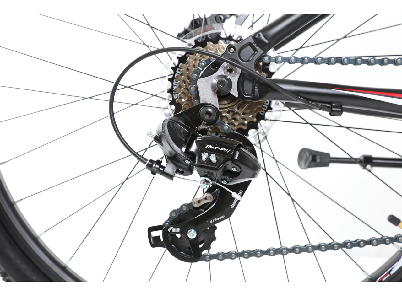 Горный велосипед 26 дюймов Crosser levin рама 14" Чёрно-красный - фото 5 - id-p1159738910