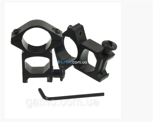 Кріплення кронштейн кільця високі для ватагу, прицілу, ліхтаря або ін під планку 21 мм Вівер