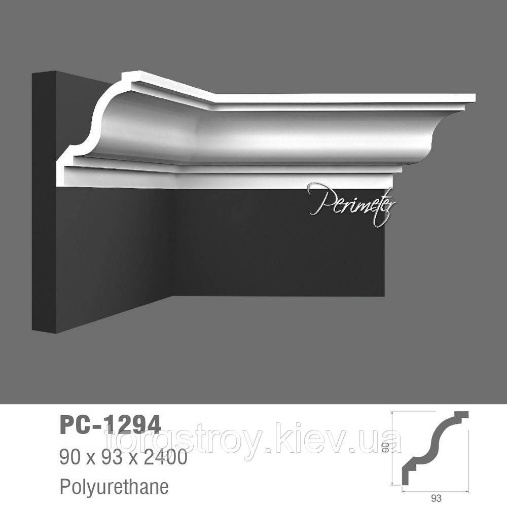 Карниз поліуретановий PC 1294 2.44 м, Perimeter