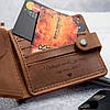 Портмоне з натуральної шкіри на кнопці з відділенням для ID картки або прав з гравіюванням "Дякую тобі...", фото 10