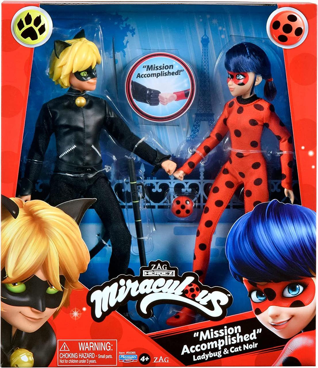 Набір ляльок Miraculous Леді Баг і Суперкіт S2 — Місія виготовлена Ladybug&Cat Noir 50365 оригінал