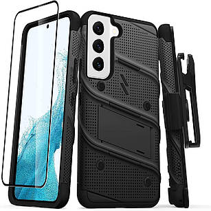 Чохол Zizo Bolt Series Black з кліпсою для Samsung Galaxy S22 SM-G901