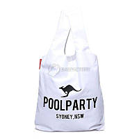 Жіноча котонова сумка POOLPARTY (pool20-white)