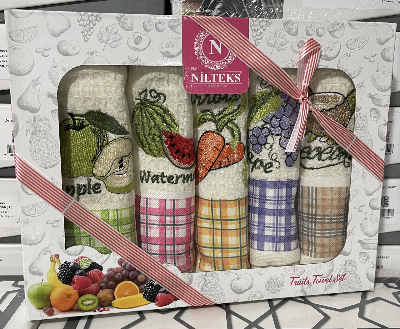 Вафельні Рушники Набір Турція NILTEKS 5шт , 40*60см — в Категории ...