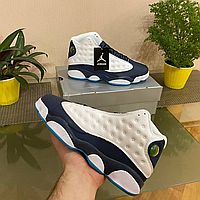 Кроссовки Nike Air Jordan 13 Retro (сине-белые). Кроссы Найк Аир Джордан 13 Ретро. Кроссовки 41-46